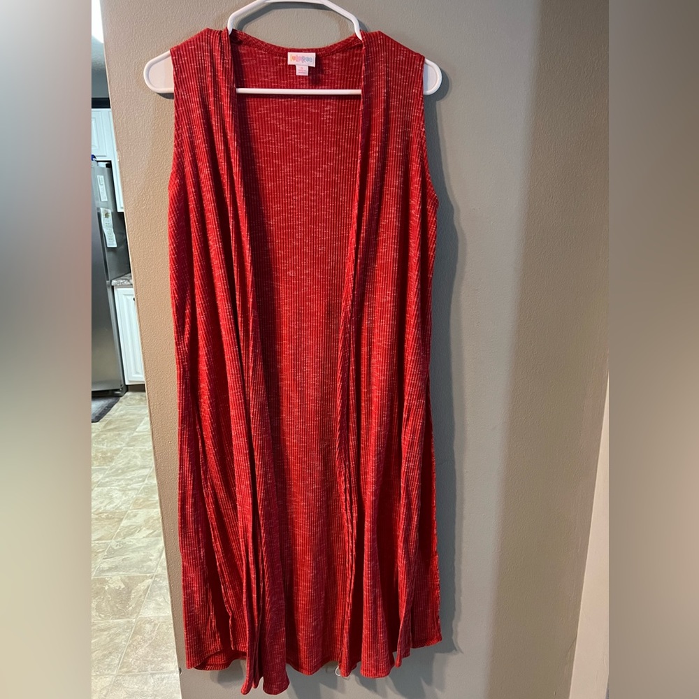 LuLaRoe long sleeveless cardigan